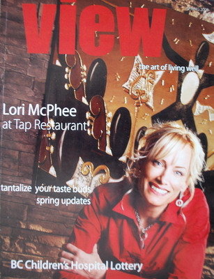 FEATURED ARTIST LORI MCPHEE COVER OF VIEW MAGAZINE