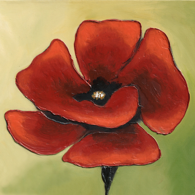 SINGLE RED POPPY